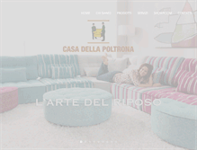 Tablet Screenshot of casadellapoltrona.com